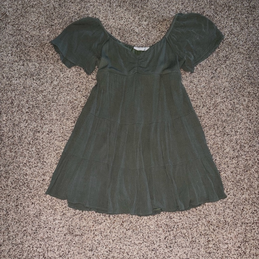 Altar'd State Forest Green Mini Dress